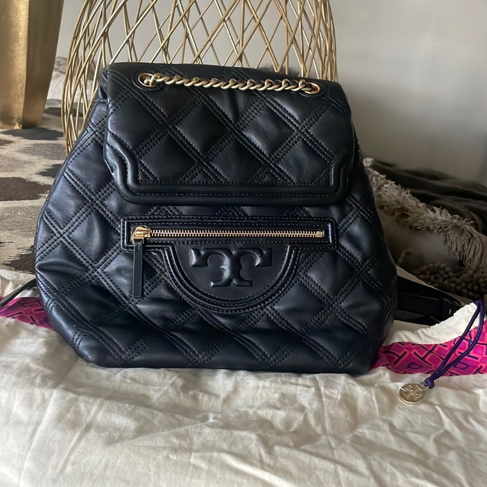Tory Burch quilted backpack small